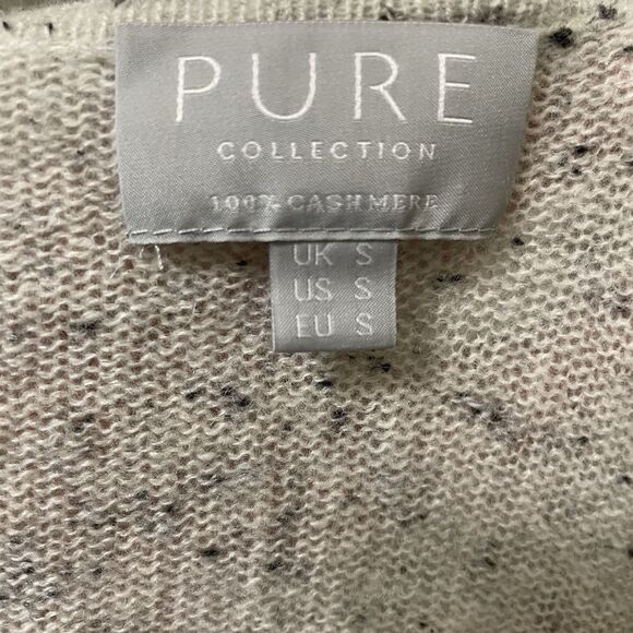 PURE COLLECTION 100% Cashmere Open Front Long Knit Cardigan Sweater Small - Picture 6 of 8